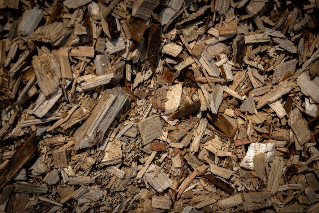 Woodchip ready for a local drop spot